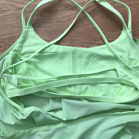 Neon Green Lululemon Halter Top/Open Back - Picture 4 of 4